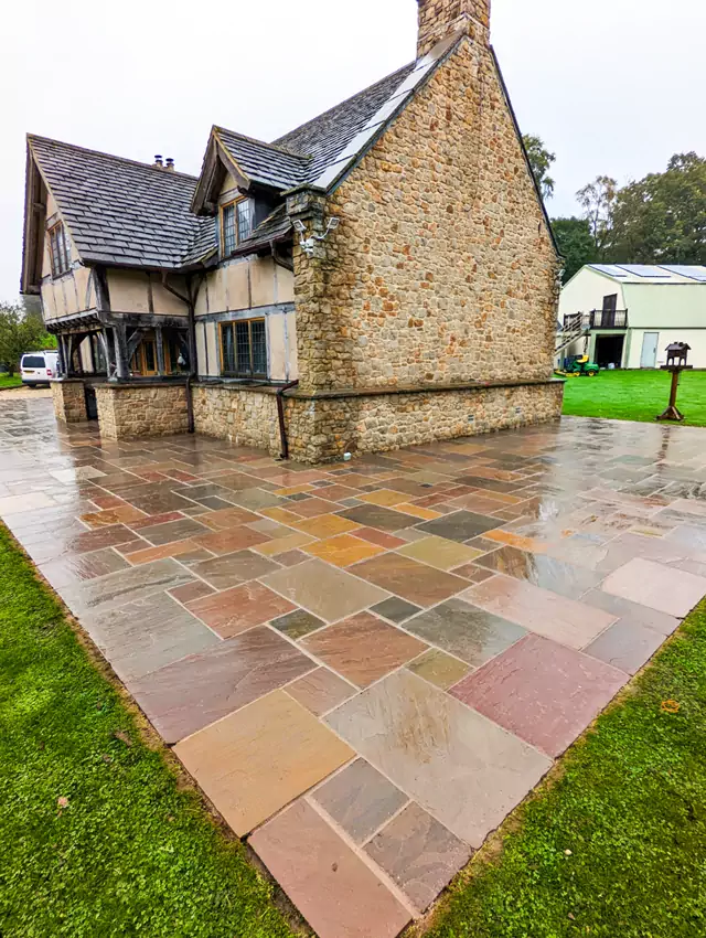 Driveway and patio cleaning after