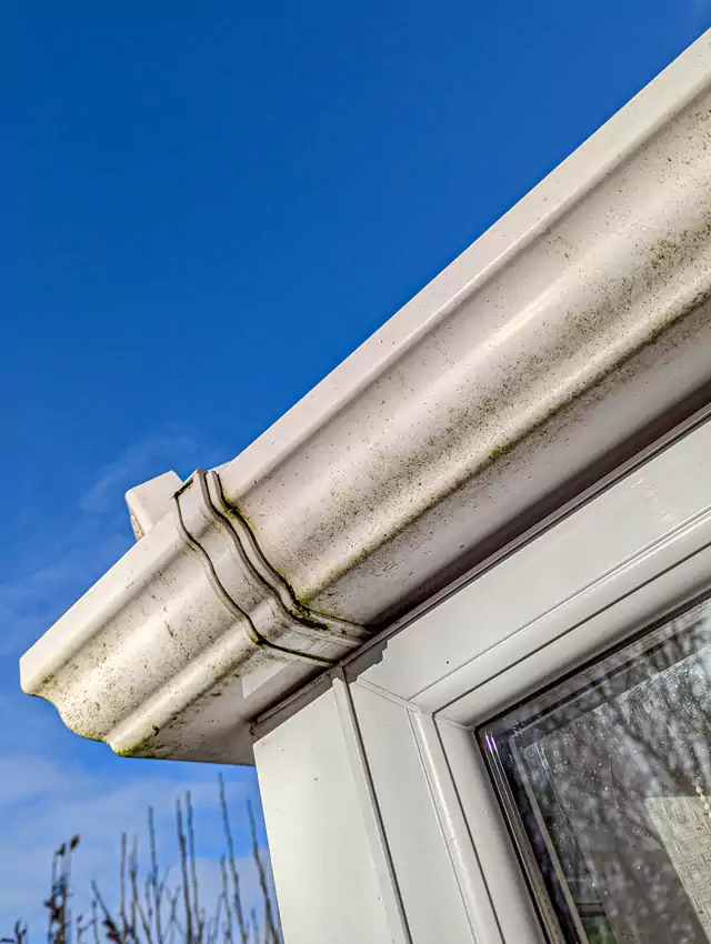 Fascias Soffits cleaning before photo